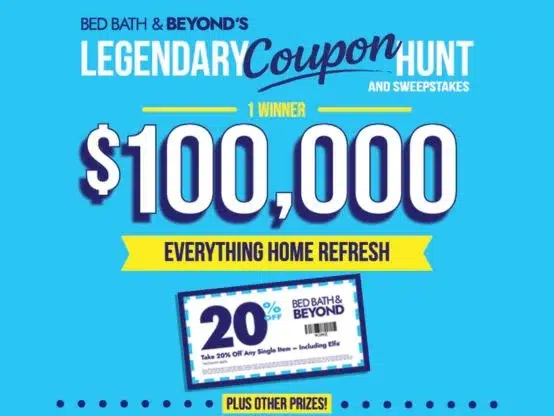 iHeartRadio Bed Bath & Beyond’s Legendary Coupon Hunt Sweepstakes