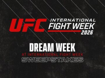 UFC Dream Week 2026 Sweepstakes