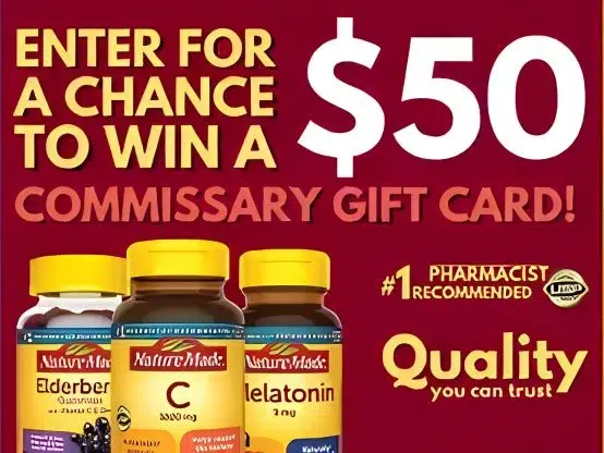 Family Media Nature Made Gift Card Sweepstakes – DeCA Commissary Shoppers