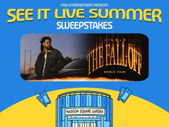 Madison Square Garden See It Live Summer J. Cole Sweepstakes