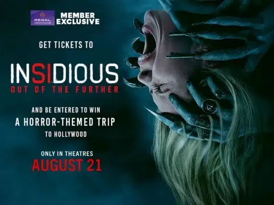 Regal Crown Club Insidious: Out of the Further Chilling Trip to LA Sweepstakes