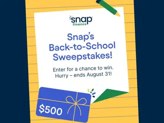 Snap Finance Giveaway Sweepstakes