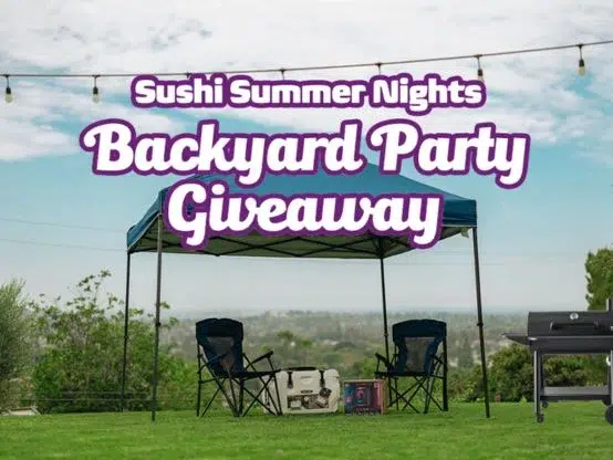Sushi Summer Nights Backyard Party Giveaway