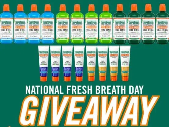 TheraBreath National Fresh Breath Day Giveaway – Instagram