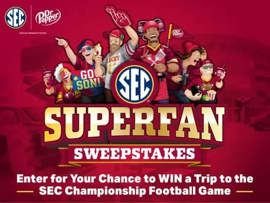 Dr Pepper United Superfans Sweepstakes – AL, GA, LA, MS Only