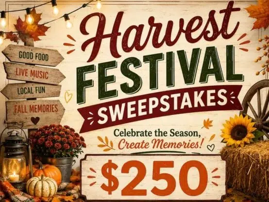 Just A Pinch Harvest Festival Sweepstakes