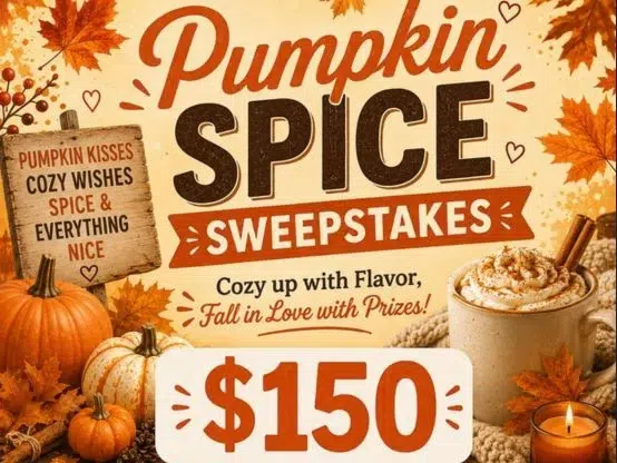 Just A Pinch Pumpkin Spice Sweepstakes